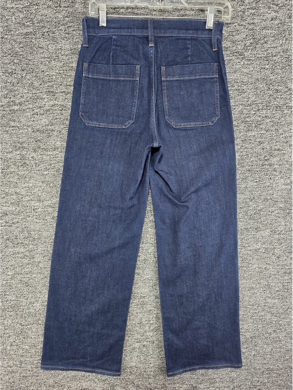 J.CREW Women's Slim Fit High Rise Wide-Leg Dark Wash Stretch Blue Jeans 4-Pkt - Picture 8 of 11